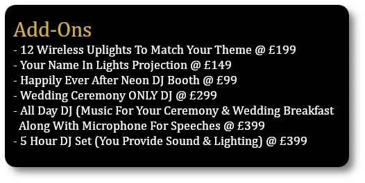 Wedding DJ Addons